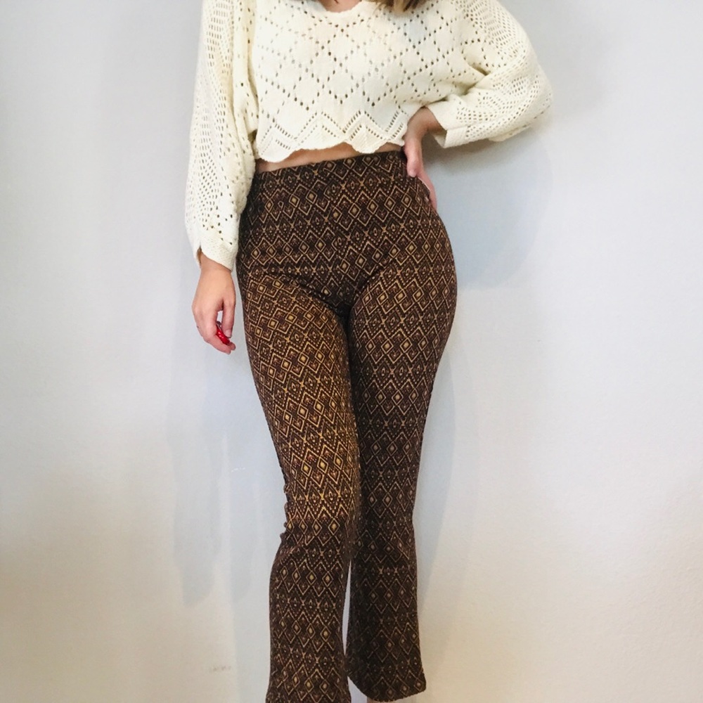 NWT Free people high waisted pattern boho pants - Picture 1 of 8